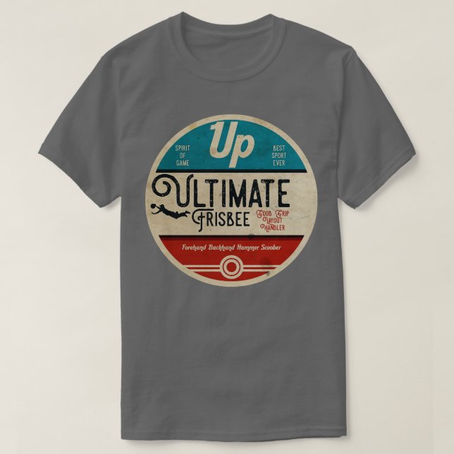 Ultimate Frisbee Vintag T-Shirt (Design vorne)