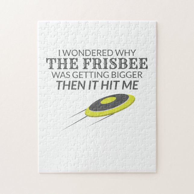 Ultimate Frisbee Warum der Frisbee größer wird Puzzle (Vertikal)