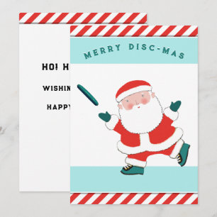 Ultimate Frisbee Weihnachtskarten Feiertagskarte