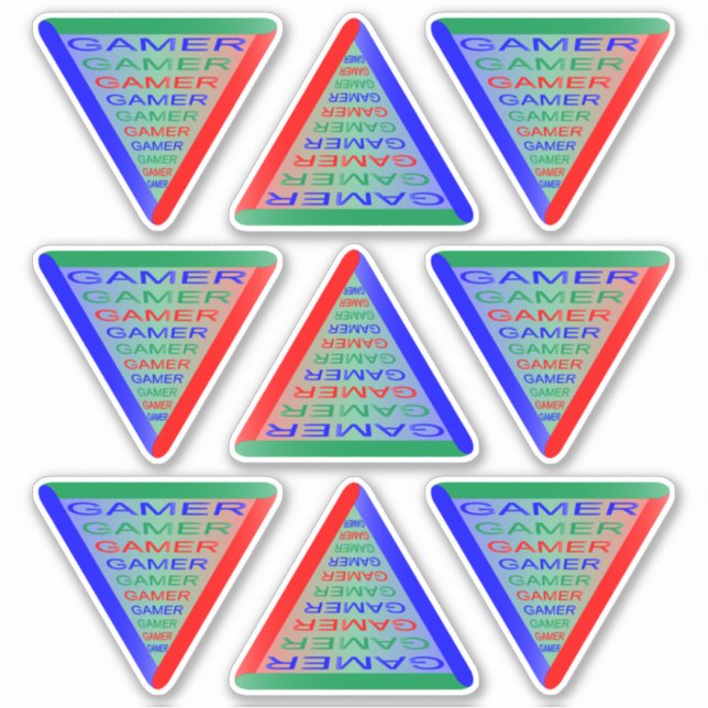 Ultimate Gamer 3 Gaming System Colors RGB Aufkleber (Vorderseite)