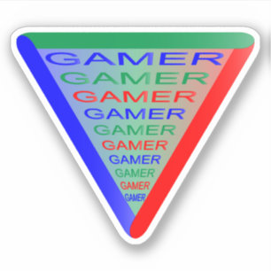 Ultimate Gamer 3 Gaming System Colors RGB Aufkleber