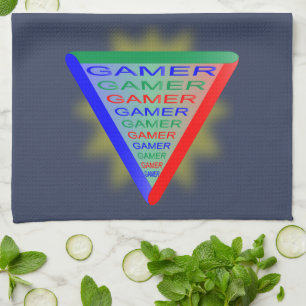 Ultimate Gamer 3 Gaming System Colors RGB Geschirrtuch