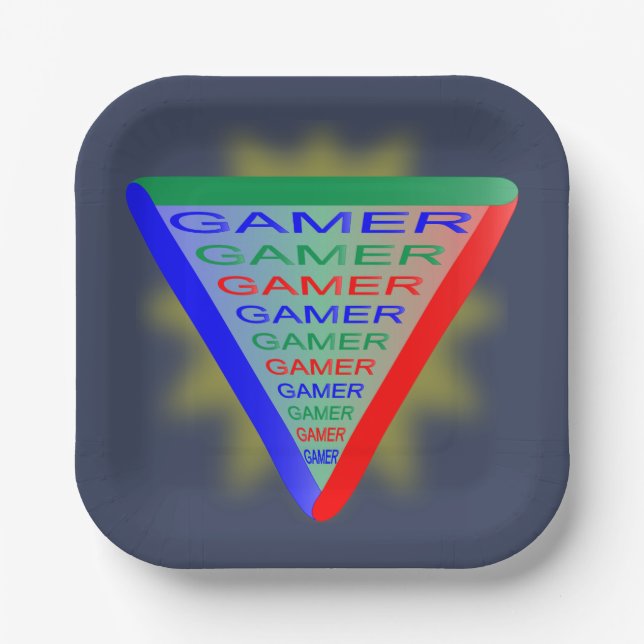Ultimate Gamer 3 Gaming System Colors RGB Pappteller (Vorderseite)