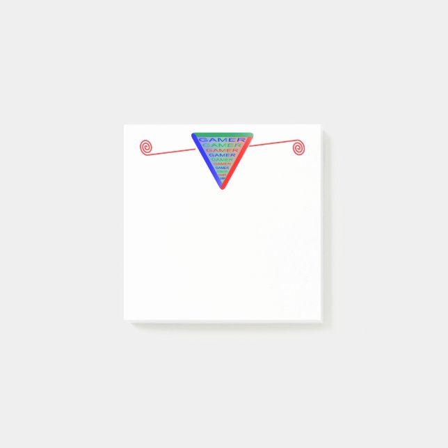 Ultimate Gamer 3 Gaming System Colors RGB Post-it Klebezettel (Vorderseite)