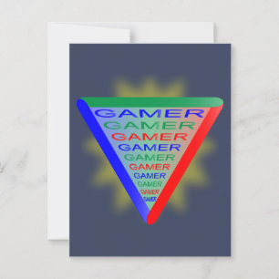 Ultimate Gamer 3 Gaming System Colors RGB Postkarte