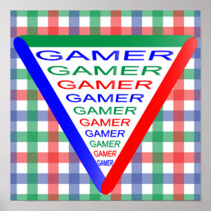 Ultimate Gamer 3 Gaming-System Farben RGB Poster