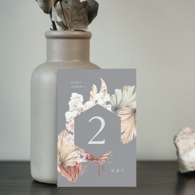 Ultimate Gray Pampas Grass Tropischer Dschungel Tischnummer (Von Creator hochgeladen)