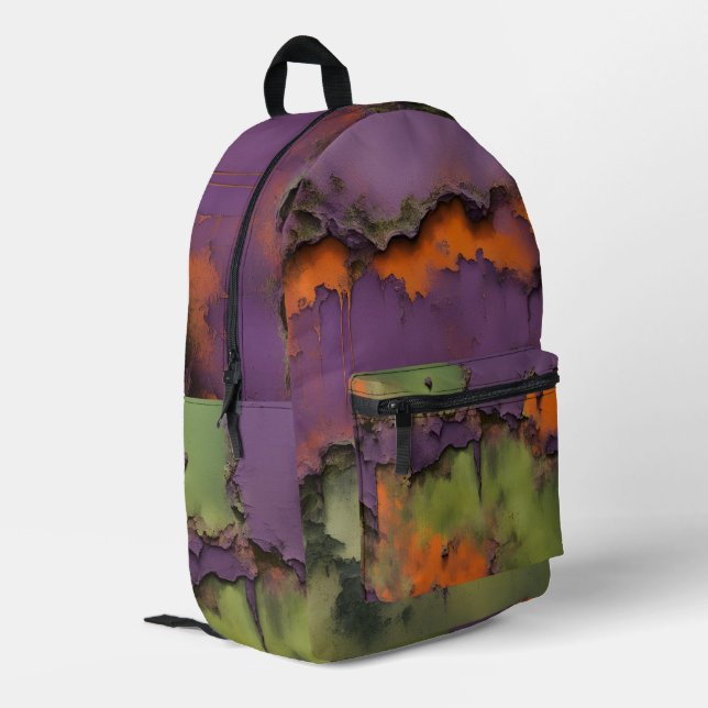 Ultimate Grunge Rebellion Bedruckter Rucksack (Rückseitige Ecke links)