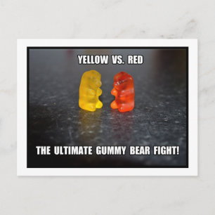 Ultimate Gummy Bear Fight Postkarte