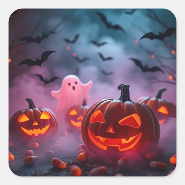 Ultimate Halloween Sticker Wicked Ghosts & Pumpkin (Vorderseite)