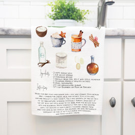 Ultimate Homemade Eggnog | Rezept Heirloom Geschirrtuch