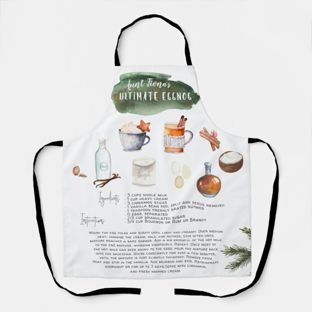 Ultimate Homemade Eggnog | Rezept Heirloom Schürze (Vorderseite)