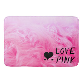 Ultimate Hot Pink Fuzzy Imitate Fur Badematte