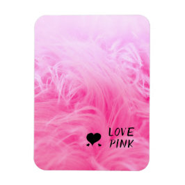 Ultimate Hot Pink Fuzzy Imitate Fur Magnet
