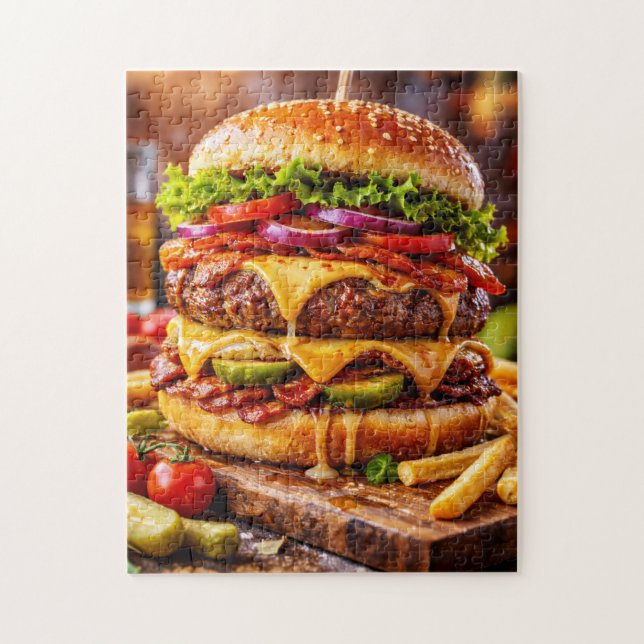 Ultimate Loaded Cheeseburger Puzzle (Vertikal)