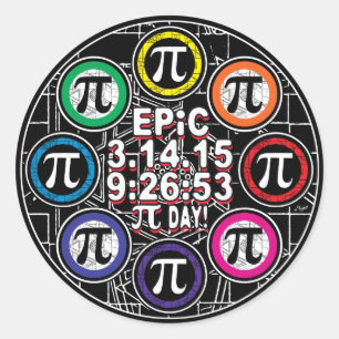 Ultimate Memorial for Epic Pi Day Symbol Runder Aufkleber