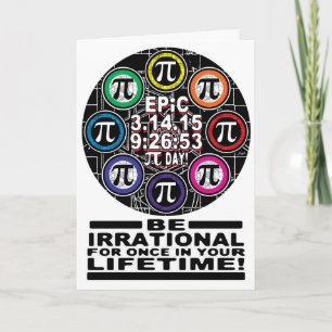 Ultimate Memorial for Epic Pi Day Symbols Karte