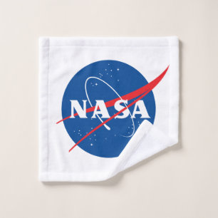 Ultimate NASA Logo Rocket White Waschlappen