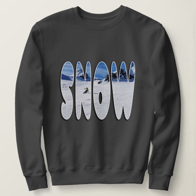 Ultimate Ski Vibe - Gift for Snow Lovers Sweatshirt (Design vorne)