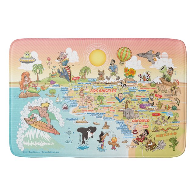 Ultimate Sunny California Bath Mat Badematte (Vorderseite)