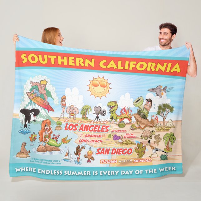 Ultimate Sunny California Sherpa Blanket Fleecedecke (Beispiel)
