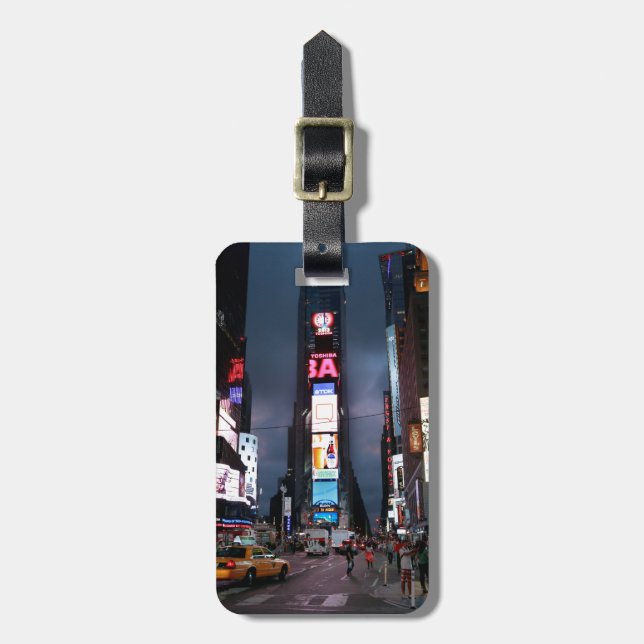 Ultimate Times Square New York Gepäckanhänger (Vorderseite vertikal)