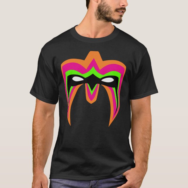 Ultimate Warrior Mask Pro Wrestling FanArt Tribute T-Shirt (Vorderseite)