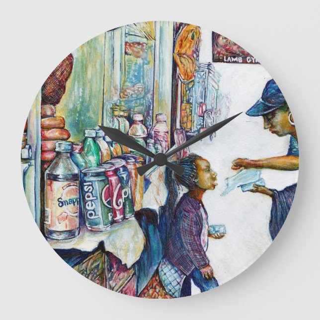 Ultimately Produces Hope Große Wanduhr (Vorderseite)