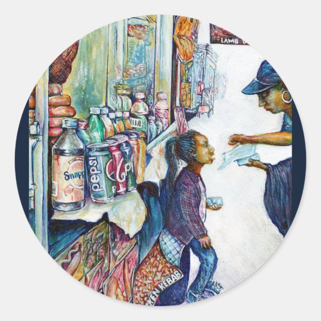 Ultimately Produces Hope Runder Aufkleber (Vorderseite)