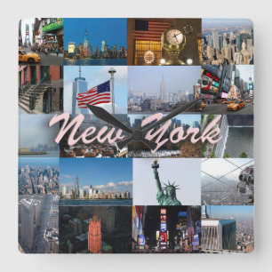 Ultimativ! New York City Pro Fotos Quadratische Wanduhr