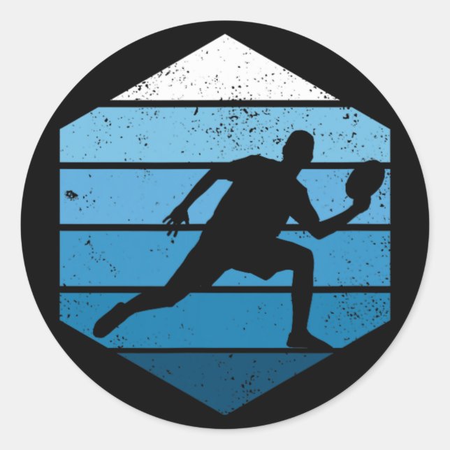 Ultimative Frisbee Retro Disc Golf  Runder Aufkleber (Vorderseite)