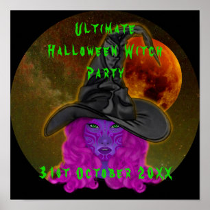 Ultimative Halloween-Hexenparty am 31. Okt. Poster