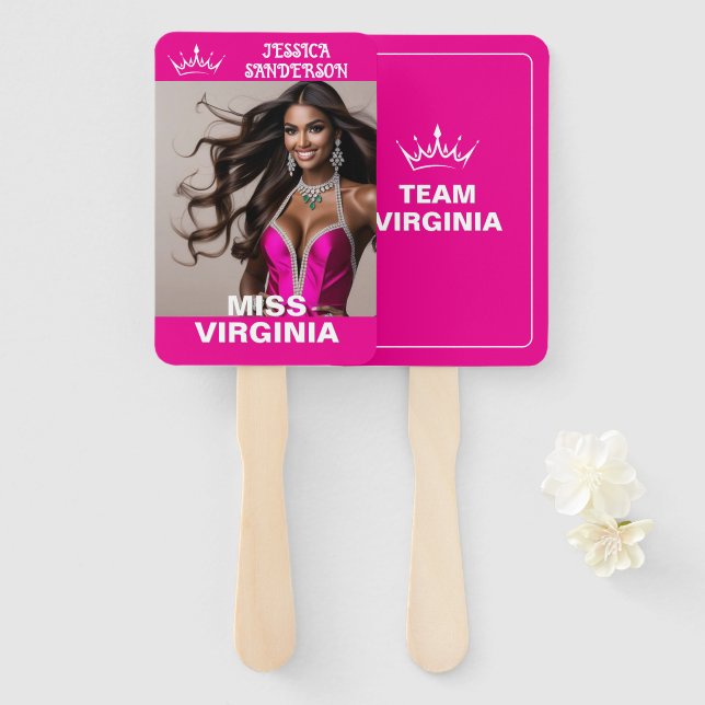 Ultimative Kronen-Pageant-Waver | Set von Fächern Fächer (Vorne und Hinten)