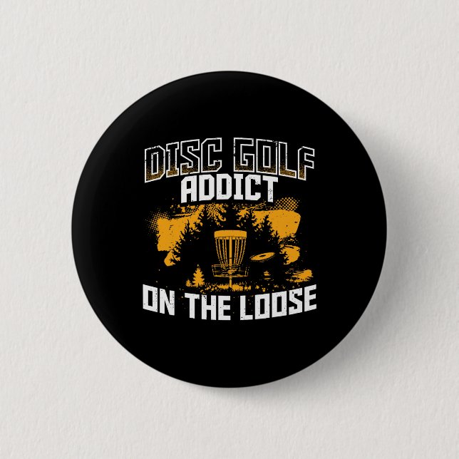 Ultimative Scheiben Golf Frisbee  Button (Vorderseite)