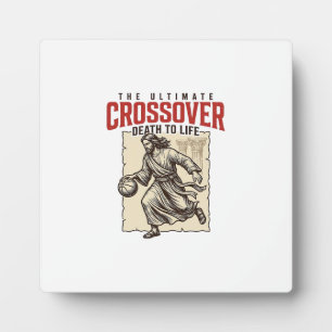 Ultimativer Crossover Christlicher Basketball Vint Fotoplatte
