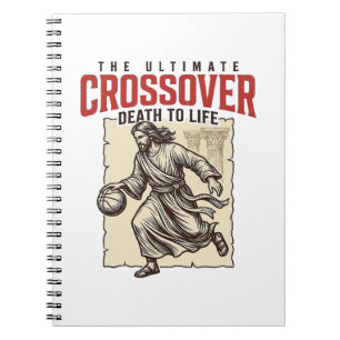 Ultimativer Crossover Christlicher Basketball Vint Notizblock