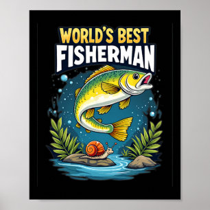 Ultimativer Fang Weltbester Angler Angel-Enthusias Poster