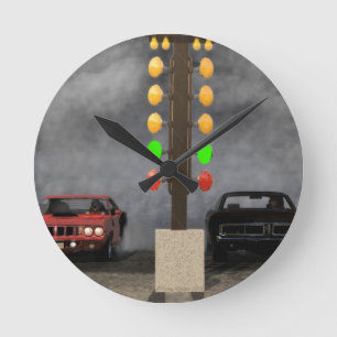 Ultimativer Mopar-Showdown Runde Wanduhr