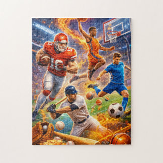 Ultimativer Sport-Showdown Hochenergetische Aktion Puzzle