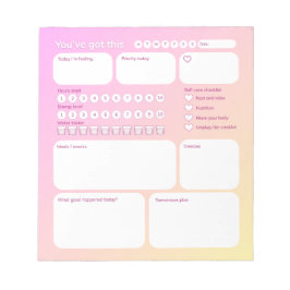 Ultimativer Wellness-Planer Notizbuch Notizblock