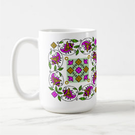 ultimatives Vintage-Muster Kaffeetasse