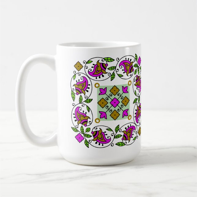 ultimatives Vintage-Muster Kaffeetasse (Links)
