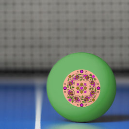 ultimatives Vintages Muster Tischtennisball