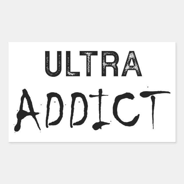 Ultra Addict Rechteckiger Aufkleber (Vorderseite)