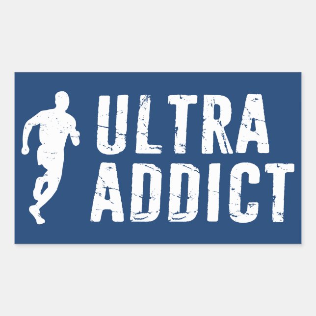 Ultra Addict Rechteckiger Aufkleber (Vorderseite)