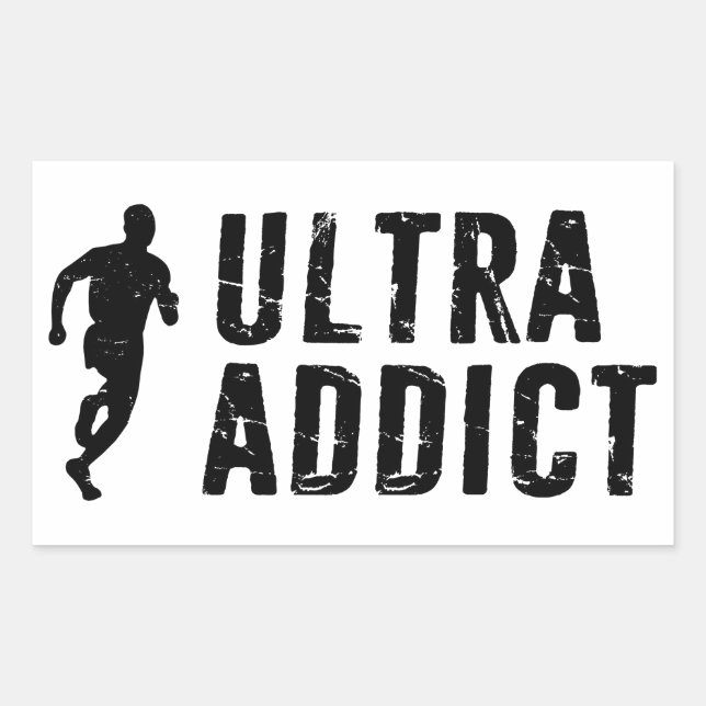 Ultra Addict Rechteckiger Aufkleber (Vorderseite)