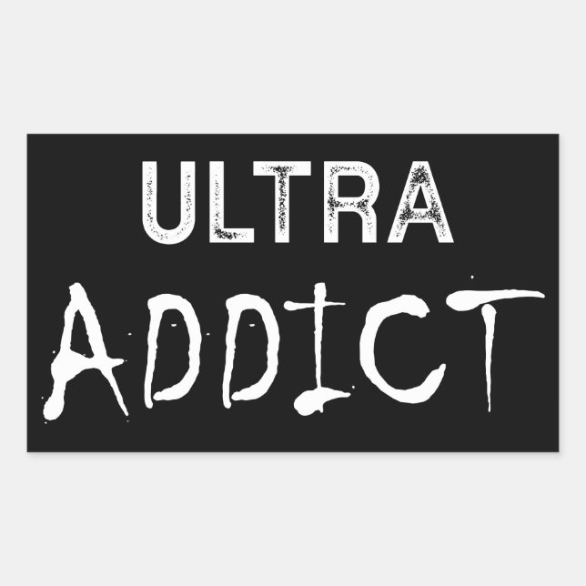 Ultra Addict Rechteckiger Aufkleber (Vorderseite)