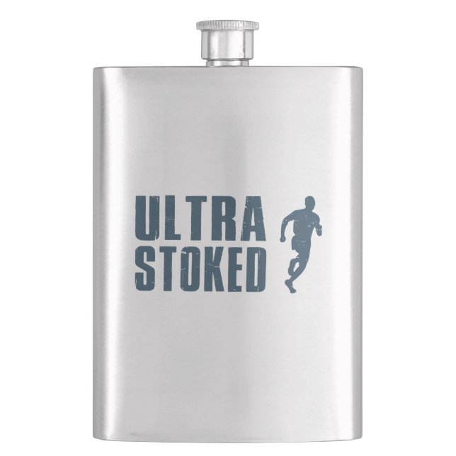 Ultra Begeistert Flachmann (Vorderseite)