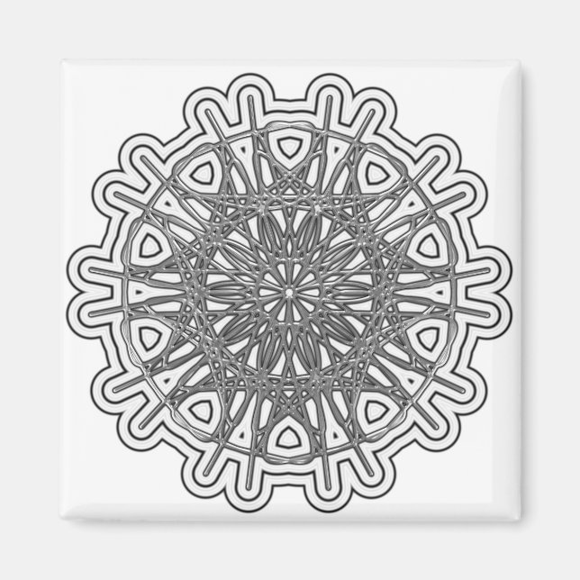 Ultra Cooles Mandala Design #1 Magnet (Vorne)