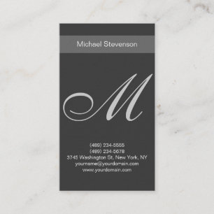 Ultra-Dick Premium Paper Monogram Business Card Visitenkarte